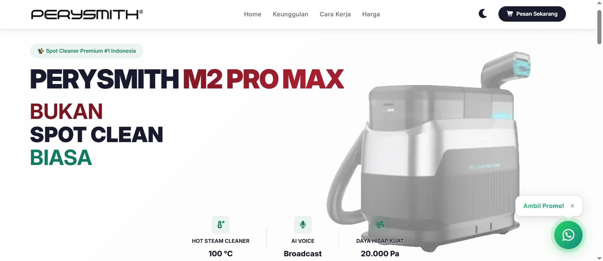 Landing Page Jenis Produk